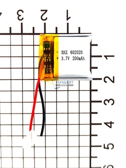 Аккумулятор 3.7v 180mAh 2pin 2 провода 602020 Li-Pol универсальная аккумуляторная батарея 6x20х20 - фото 200298