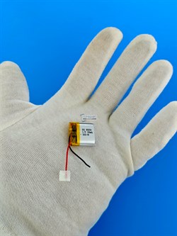 Аккумулятор 3.7v 250mAh 2pin 2 провода 802020 Li-Pol универсальная аккумуляторная батарея 8x20х20 - фото 200329