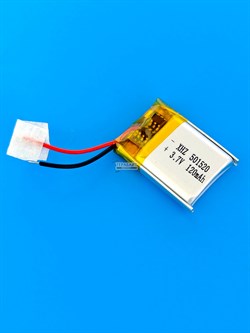 Аккумулятор 3.7v 120mAh 2pin 2 провода 501520 Li-Pol универсальная аккумуляторная батарея 5x15х20 - фото 200419