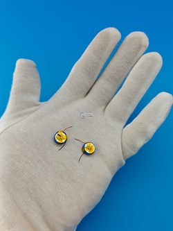 Аккумулятор для беспроводных наушников (2шт комплект) 1145 / 1148 3.85v 45mAh Li-on батарейка - фото 200479