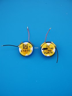 Аккумулятор для беспроводных наушников (2шт комплект) 1145 / 1148 3.85v 45mAh Li-on батарейка - фото 200480