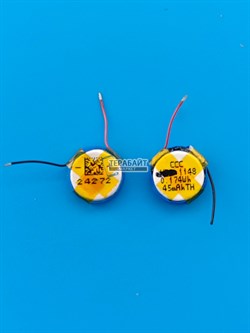 Аккумулятор для беспроводных наушников (2шт комплект) 1145 / 1148 3.85v 45mAh Li-on батарейка - фото 200481
