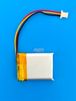 Аккумулятор 3.7v 400mAh 3pin 3 провода + разъем (фишка) коннектор 602530 Li-Pol универсальная аккумуляторная батарея 6x25x30 - фото 200535