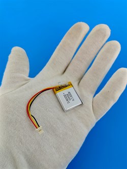 Аккумулятор 3.7v 400mAh 3pin 3 провода + разъем (фишка) коннектор 602530 Li-Pol универсальная аккумуляторная батарея 6x25x30 - фото 200540