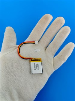 Аккумулятор 3.7v 400mAh 3pin 3 провода + разъем (фишка) коннектор 602530 Li-Pol универсальная аккумуляторная батарея 6x25x30 - фото 200571
