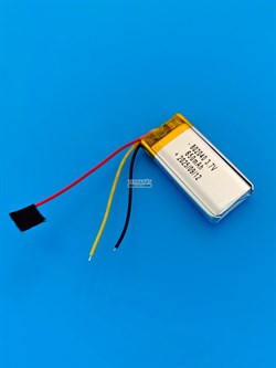 Аккумулятор 3.7v 650mAh 3pin 3 провода 802040 Li-Pol универсальная аккумуляторная батарея 8x20х40 - фото 201342