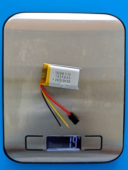 Аккумулятор 3.7v 1400mAh 3pin 3 провода 102540 Li-Pol универсальная аккумуляторная батарея 10x25х40 - фото 201381