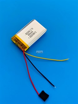 Аккумулятор 3.7v 800mAh 3pin 3 провода 802540 Li-Pol универсальная аккумуляторная батарея 8x25х40 - фото 201433