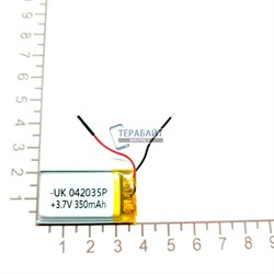 Аккумулятор 3.7v 350mAh 4x20x35 / 402035 / 35мм на 20мм на 4мм - фото 202761