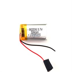 Аккумулятор 3.7v 500mAh 9x20x30 / 902030 / 30мм на 20мм на 9мм 2 провода - фото 202804