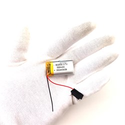 Аккумулятор 550mAh универсальный 2 провода 3.7v 8x20x35 Li-Pol батарея 802035 082035 - фото 202850