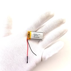 Аккумулятор 500mAh универсальный 2 провода 3.7v 7x20x35 Li-Pol батарея 702035 072035 - фото 202859