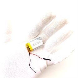 Аккумулятор 450mAh универсальный 2 провода 3.7v 6x20x35 Li-Pol батарея 602035 062035 - фото 202871