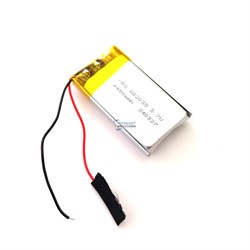 Аккумулятор 450mAh универсальный 2 провода 3.7v 6x20x35 Li-Pol батарея 602035 062035 - фото 202874
