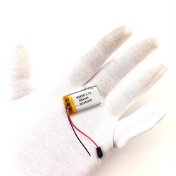 Аккумулятор 400mAh универсальный 2 провода 3.7v 5x20x35 Li-Pol батарея 502035 052035 - фото 202876