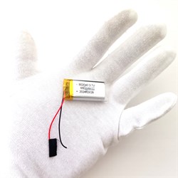 Аккумулятор универсальный 2 провода 3.7v 650mAh 8x20x40 Li-Pol батарея 802040 082040 - фото 202889