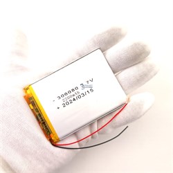 Аккумулятор универсальный 3.7v 2200mAh 3x60x80 / 306080 / 80мм на 60мм на 3мм - фото 202946