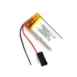 Аккумулятор 3.7v 550mAh 6x20x40 / 602040 / 40мм на 20мм на 6мм - фото 202957