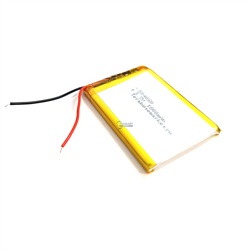 Аккумулятор 3.7v 1800mAh 5x40x60 2 провода 2pin / 504060 / 60мм на 40мм на 5мм - фото 202969