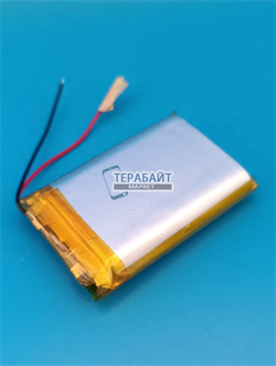 Аккумулятор 3.7v 2000mAh 10x34x50 / 103450 / 50мм на 34мм на 10мм - фото 203015