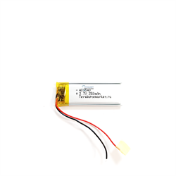Аккумулятор 3.7v 350mAh 4x15x40 / 401540 / 40мм на 15мм на 4мм - фото 203063