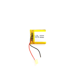 Аккумулятор 3.7v 400mAh 6x26x26 / 602626 / 26мм на 26мм на 6мм - фото 203100