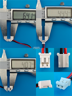 Аккумулятор 3.7v 2000mAh 2pin 2 провода + разъем (фишка) коннектор 103450 Li-Pol универсальная аккумуляторная батарея 10x34x50 - фото 203865