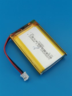 Аккумулятор 3.7v 2000mAh 2pin 2 провода + разъем (фишка) коннектор 103450 Li-Pol универсальная аккумуляторная батарея 10x34x50 - фото 203866
