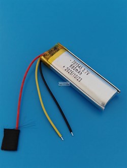 Аккумулятор 3.7v 680mAh 3pin 3 провода 701545 Li-Pol универсальная аккумуляторная батарея 7x15x45 - фото 203893