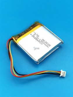 Аккумулятор 3.7v 1300mAh 3pin 3 провода + разъем (фишка) коннектор 903535 Li-Pol универсальная аккумуляторная батарея 9x35x35 - фото 204000