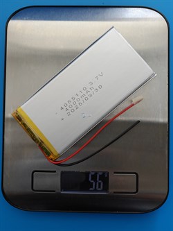 Аккумулятор 3.7v 4000mAh 2pin 2 провода 4055110 Li-Pol универсальная аккумуляторная батарея 4x55x110 - фото 204027