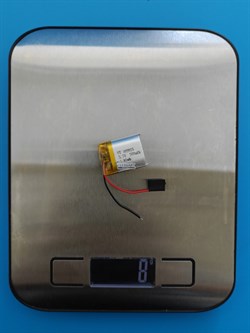 Аккумулятор 3.7v 500mAh 2pin 2 провода 102025 Li-Pol универсальная аккумуляторная батарея 10х20x25 - фото 204059