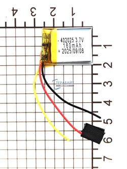Аккумулятор 3.7v 180mAh 3pin 3 провода 402025 Li-Pol универсальная аккумуляторная батарея 4х20x25 - фото 204079