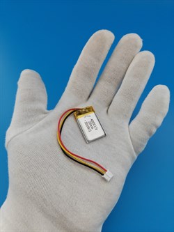 Аккумулятор 3.7v 200mAh 3pin 3 провода + разъем (фишка) коннектор 402030 Li-Pol универсальная аккумуляторная батарея 4x20x30 - фото 204119
