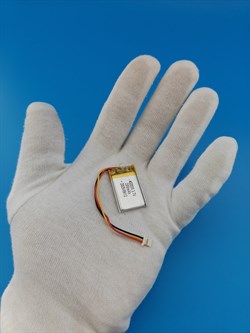 Аккумулятор 3.7v 200mAh 3pin 3 провода + разъем (фишка) коннектор 402030 Li-Pol универсальная аккумуляторная батарея 4x20x30 - фото 204178