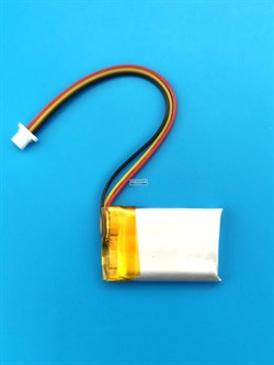 Аккумулятор 3.7v 200mAh 3pin 3 провода + разъем (фишка) коннектор 402030 Li-Pol универсальная аккумуляторная батарея 4x20x30 - фото 204206