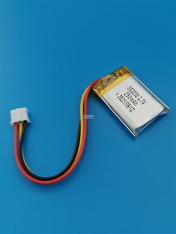 Аккумулятор 3.7v 250mAh 3pin 3 провода + разъем (фишка) коннектор 502030 Li-Pol универсальная аккумуляторная батарея 5x20x30 - фото 204251