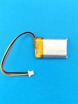Аккумулятор 3.7v 300mAh 3pin 3 провода + разъем (фишка) коннектор 602030 Li-Pol универсальная аккумуляторная батарея 6x20x30 - фото 204395