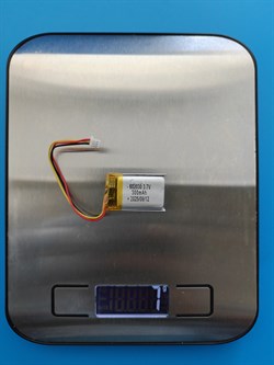 Аккумулятор 3.7v 300mAh 3pin 3 провода + разъем (фишка) коннектор 602030 Li-Pol универсальная аккумуляторная батарея 6x20x30 - фото 204396