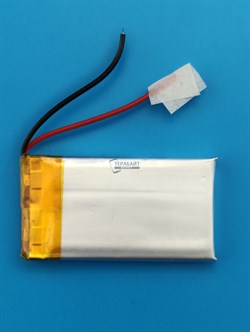 Аккумулятор 3.7v 300mAh 2pin 402035 Li-Pol универсальная аккумуляторная батарея 4x20x35 2 провода - фото 204420