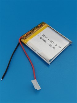 Аккумулятор 3.7v 450mAh 2pin 2 провода 403035 Li-Pol универсальная аккумуляторная батарея 4x30х35 - фото 205244