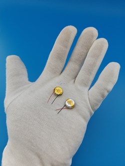 Аккумулятор для беспроводных наушников 1254pf4f / M1254A6 (2шт комплект) 70mAh 3.85v 0.270Wh Li-ion батарейка - фото 205798