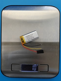 Аккумулятор 3.7v 600mAh 3pin 3 провода 702040 Li-Pol универсальная аккумуляторная батарея 7x20х40 - фото 206267