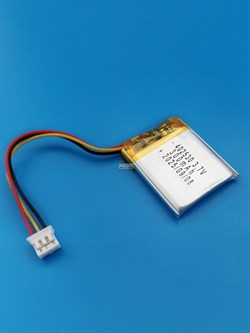 Аккумулятор 3.7v 300mAh 3pin 3 провода + разъем (фишка) коннектор 402530 Li-Pol универсальная аккумуляторная батарея 4x25x30 - фото 206285