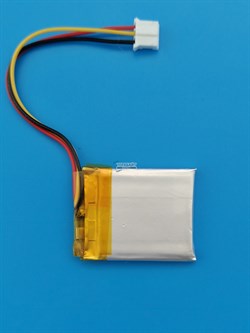 Аккумулятор 3.7v 300mAh 3pin 3 провода + разъем (фишка) коннектор 402530 Li-Pol универсальная аккумуляторная батарея 4x25x30 - фото 206289