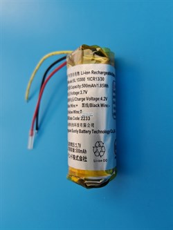 Аккумуляторная батарея CL13300 1Icr13/30 500mAh 3 провода c платой 1.85 Wh 3.7v для зарядного кейса беспроводных наушников - фото 206416