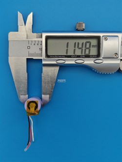 Аккумуляторная батарея NTA3610 1Icr12/25 3 провода c платой 3.8v 300mah 1.14Wh для зарядного кейса беспроводных наушников - фото 206448