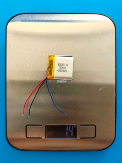 Аккумулятор 3.7v 750mAh 3pin 803030 Li-Pol универсальная аккумуляторная батарея 8x30x30 3 провода - фото 206724