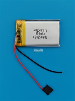Аккумулятор 3.7v 300mAh 2pin 402540 Li-Pol универсальная аккумуляторная батарея 4x25x40 2 провода  - фото 206855