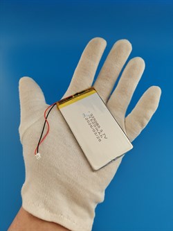 Аккумулятор 3.7v 1500mAh 2pin 2 провода + разъем (фишка) коннектор 325085 Li-Pol универсальная аккумуляторная батарея 3.2x50x85 - фото 207173